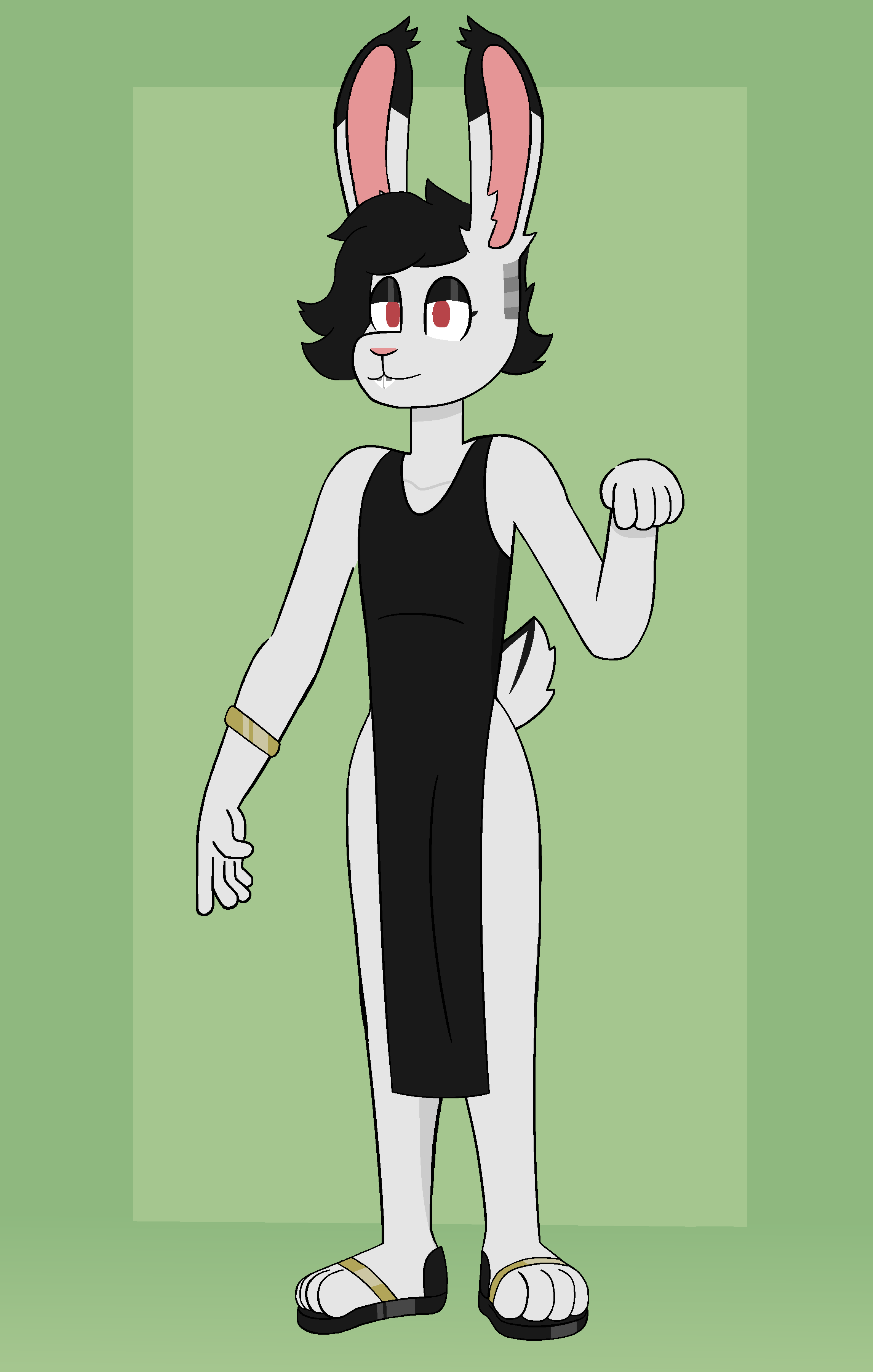 Eddy in a dress